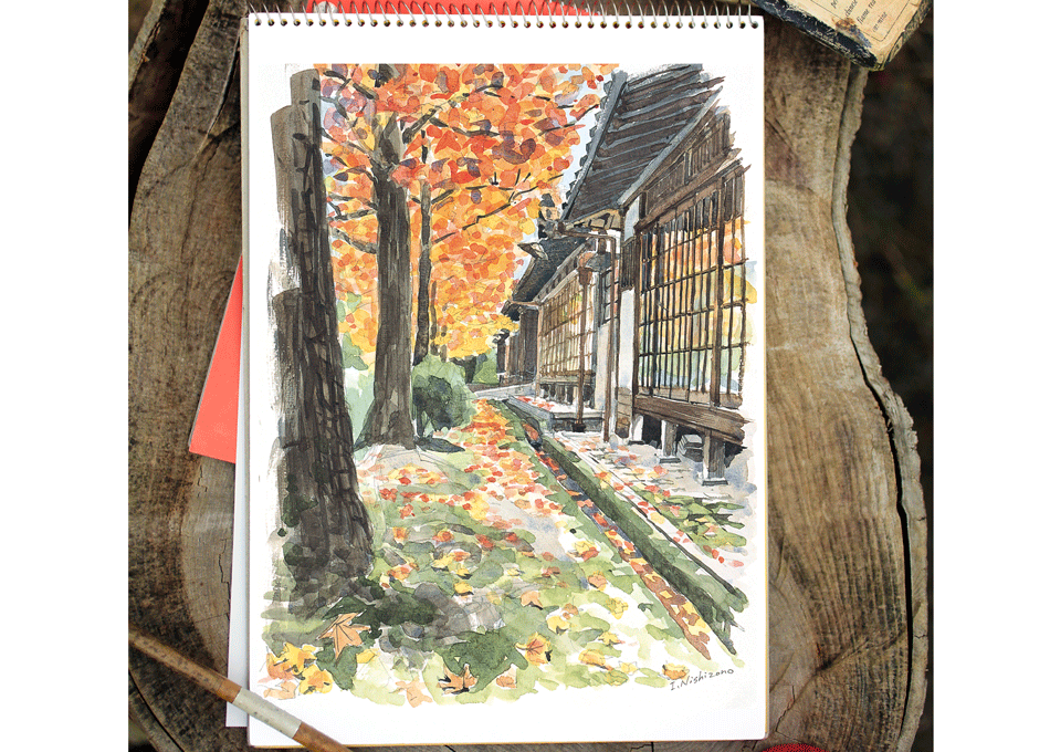 ふるさとスケッチ いろは教室 絵 西薗 和泉 ふるさとスケッチ いろは教室 絵 西薗 和泉