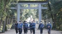 〇大和神社の鳥居前