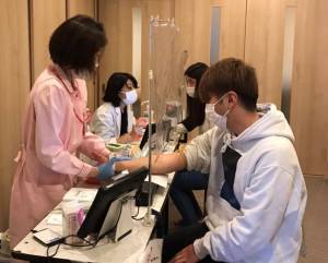 「ひのきしんデー」に献血ひのきしん – 大阪教区三島支部