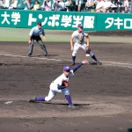 天理高校野球部 甲子園初戦　先発・坂根投手が完封