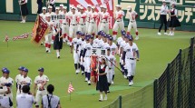 第99回全国高校野球選手権大会開幕 天理高校野球部