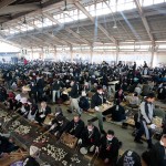 立教180年 本部お節会 餅焼き場