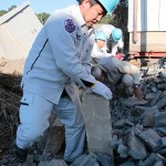 災救隊茨城教区隊埼玉教区隊が関東・東北豪雨の鬼怒川決壊被害 茨城県常総市へ再び出動2